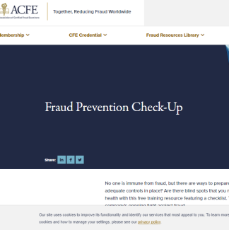 ACFE Fraud Prevention Check-Up